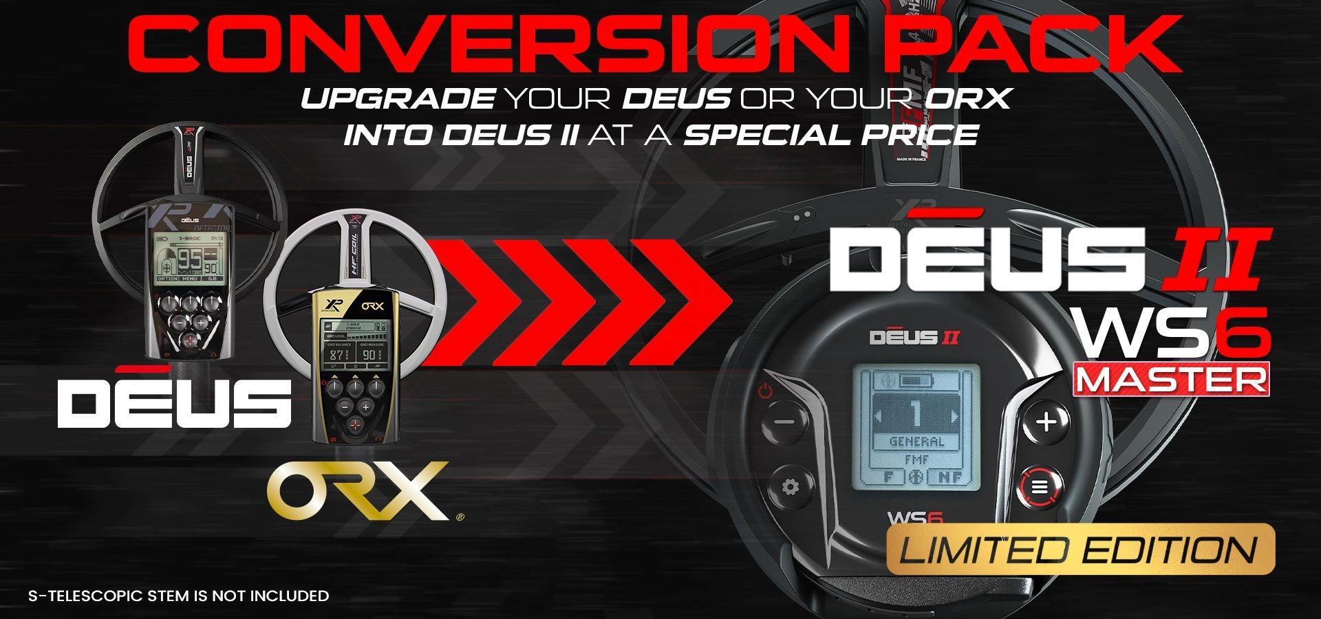 XP 11&#34; Deus II Conversion Pack